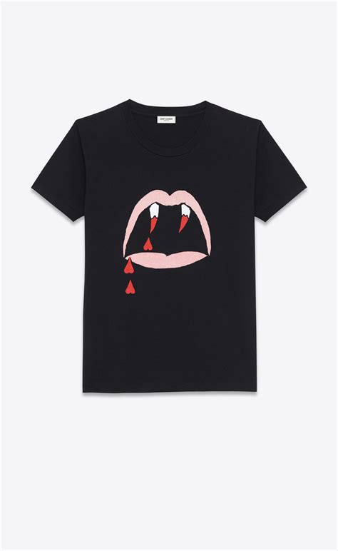 ysl blood luster t shirt|Saint Laurent Blood Luster Tee Black .